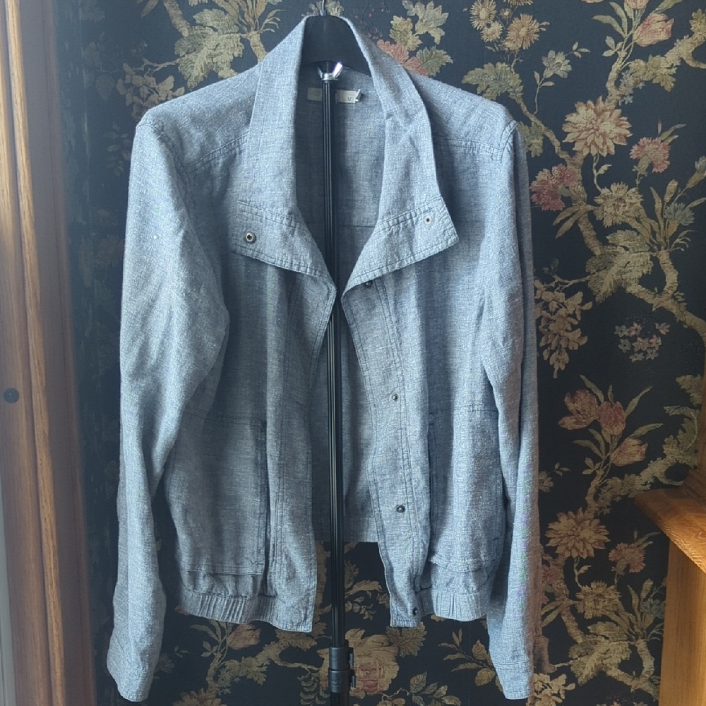 Prana Snap Button Down Collard Lightweight Jacket Size Women's M